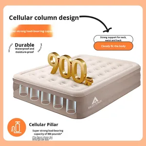 Materasso Gonfiabile Pieghevole Moderno per Soggiorno, Completamente Automatico, Rialzato, Singolo o Matrimoniale, Letto ad Aria Gonfiabile - Product Image 4