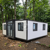 Maisons préfabriquées extensibles de luxe, maisons mobiles préfabriquées, maisons portables de luxe, isolation améliorée, conteneur de 40 pieds