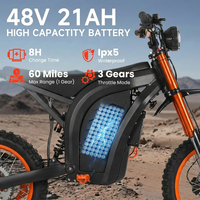 Expédition rapide depuis l'entrepôt américain, Vélo électrique Surron Light Bee X 48V 3200W Peak Mid-Drive 60N.m avec suspension à huile pour adultes, Vélo tout-terrain