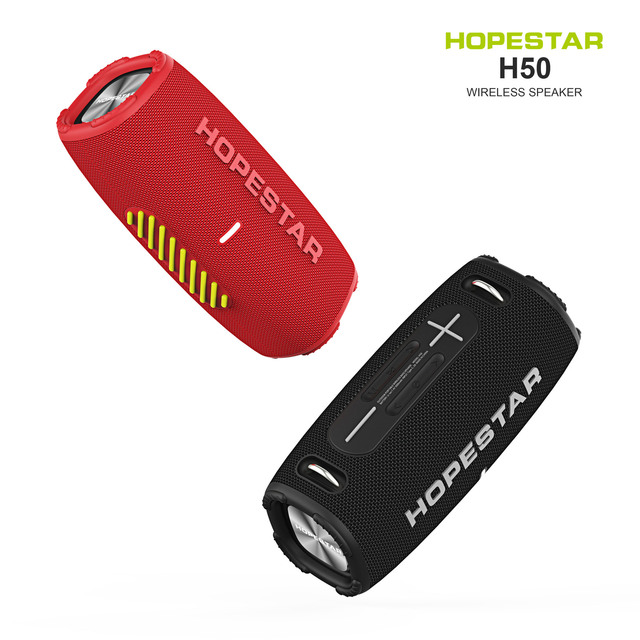 Orginal HOPESTAR H50 20W Big Power Wireless Outdoor Portable Party Blue Tooth Subwoofer BT5.3 Bass Waterproof Speaker With RGB