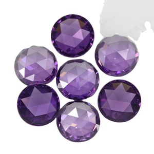 <span class=keywords><strong>Gemas</strong></span> Redondas Pulidas <span class=keywords><strong>de</strong></span> Zirconia Rojo Púrpura, Piedra Suelta <span class=keywords><strong>de</strong></span> Zirconia Cúbica Sintética con Corte Rosa, Gema Central <span class=keywords><strong>de</strong></span> la Familia Pan - Product Image 3