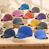 Casquette de baseball unisexe vintage délavée à 6 panneaux en coton vieilli avec sangle réglable pour adultes, idéale pour le sport et la protection solaire