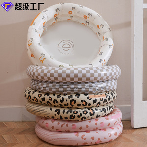 Piscina Inflable para Niños, Piscina de PVC Reforzado para Interiores, Piscina para Bebés con Diseño de Palma - Product Image 2
