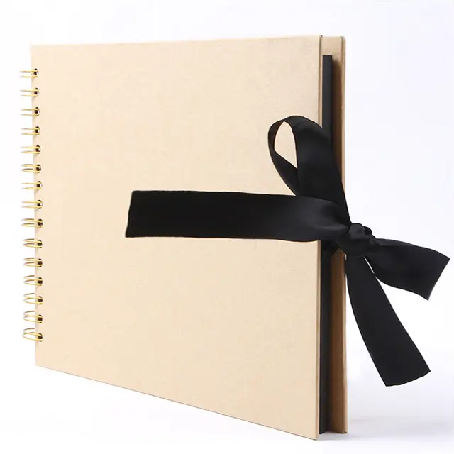 Customizable DIY gifts Photo Album Scrap booking Memory Book Paper Wedding Blank Kraft Scrapbook
