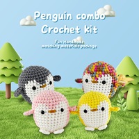 Kit de crochet Vanwoo fait main, motif animal, pour loisirs créatifs transfrontaliers, couture, tissage, jouets, sacs, avec manuel en anglais et tutoriel vidéo