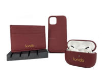 Funda completa de piel auténtica para teléfono móvil, funda magnética de diseñador de piel sintética con soporte para Airpods para iphone 14 y 13