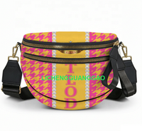 Sac bandoulière élégant en forme de coquille TLOD (TOP LADIES of DISTINCTION) avec lettres grecques, unisexe