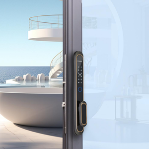 Tuya/ttlock Wifi nhôm thông minh khóa cửa Thiết kế mới không thấm nước trượt cửa kính với đám mây dữ liệu lưu trữ tùy chọn - Product Image 1