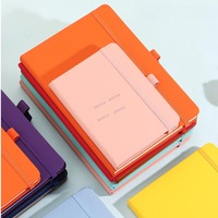 Individuelles Großhandels-Werbe-Notizbuch-Geschenkset mit Stift, Business-Büro Blanko PU-Leder Tagebuch mit Gürtel, A5 Journalbuch