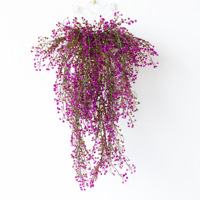 Plantes artificielles suspendues en plastique, lianes de verdure artificielle, feuilles détachables, 50 pièces de 80 cm pour la décoration de mariage, de fêtes et de la maison