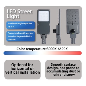 XINDECO LED街路灯（光センサー付き）60W-250W SMD3030 180lm/w 防水屋外LED街路灯ランプ（道路駐車場用） - Product Image 4