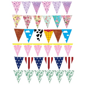 Bandera Personalizada para Decoración de Interiores y Exteriores, Brillante, Mate, Satinada, de Poliéster, Tejida, Tipo Guirnalda - Product Image 1