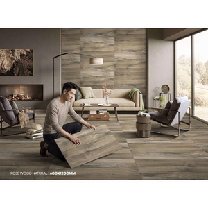 French Wood Brown Natural Texture Porcelain Tiles 600x1200mm Premium Wood Look Ceramic Collection - Product Image 2