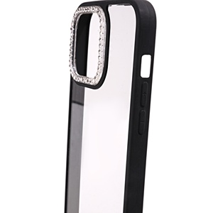 Étui de téléphone portable bricolage étincelant pour <span class=keywords><strong>iphone</strong></span> 15 16 17 Fundas Al Por Mayor Clear TPU + PC Fundas avec cadre multicolore couverture arrière - Product Image 4