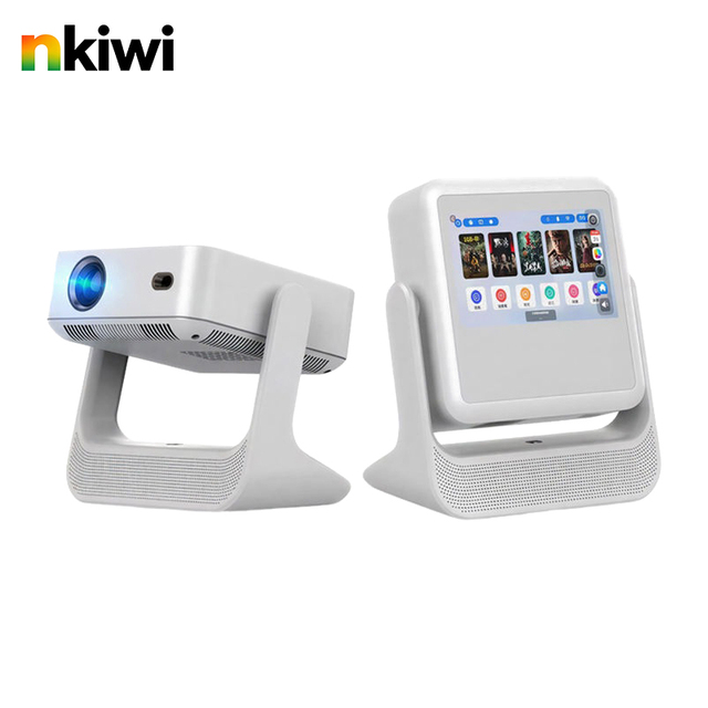 A2 Pro 1080P 4K LCD Android Dual Screen 3D Projector with 800 Lumen 2.4G 5G WIFI Home Theater Adjustable Holder