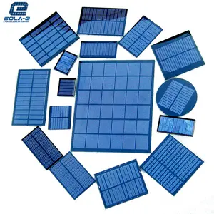 Panel Surya ETFE Mini Pengisi Daya Baterai Sel Mono Panel Surya 5W 10W 15W 20W 35W 40W 5V Luar Ruangan Dibuat Khusus Panel Surya 5V 2A Panello Solare