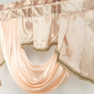 Voilage ondulé pour fenêtre, draperie décorative, rideaux de luxe pour salon avec cantonnière pour <span class=keywords><strong>baie</strong></span> vitrée - Product Image 3