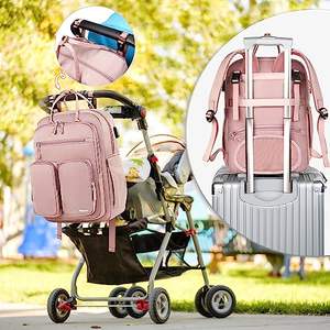 Muestra gratuita de bolsas de viaje multiusos para madres lactantes, juego de cuatro piezas de bolsas para pañales de bebé con buena calidad - Product Image 2