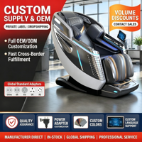 Silla de Masaje SPA de Cuerpo Completo, Plegable, con Doble Núcleo Profundo 3D, Ultra Cómoda y Precisa, Múltiples Programas, Posición de Gravedad Cero, de Fábrica
