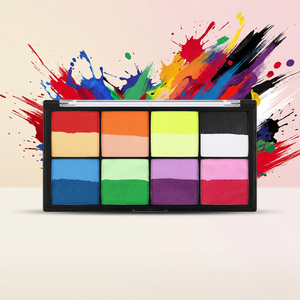 Palette de <span class=keywords><strong>peinture</strong></span> pour le visage Split Cake de <span class=keywords><strong>MS</strong></span> Body Painting Supplies |   Certifié CE |   Vente en gros pour les festivals et événements - Product Image 1
