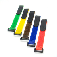 Sangle de fixation auto-agrippante en nylon et polyester, réglable, avec boucle en plastique ou en métal, pour usages multiples