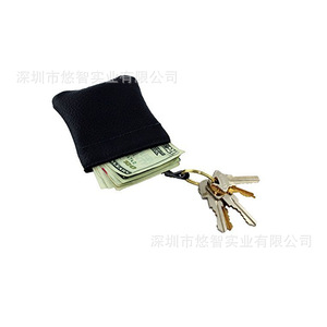 Customized coin purse with <b>spring</b> <b>clips</b>, magic pocket bag, genuine leather coin purse with <b>spring</b> <b>clips</b>, coin case. - Product Image 5