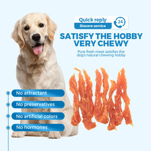 Hueso anudado para perros Mascotas Masticables <span class=keywords><strong>de</strong></span> cuero crudo para perros envueltos con pollo y golosinas <span class=keywords><strong>de</strong></span> larga duración Los mejores huesos anudados - Product Image 1