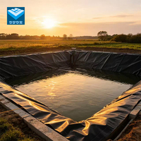 Géomembrane flexible en PEHD écologique pour barrages, canaux d'irrigation, bassins piscicoles, fermes d'élevage de crevettes, décharges – Anti-corrosion, facile à poser