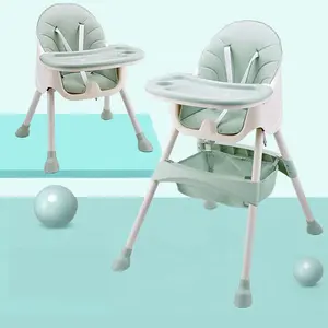 Best quality baby booster multifunctional restaurant steel tube children kids dinner high chair