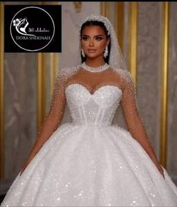 S7745F Drop Shipping New <b>White</b> <b>Lace</b> Royal Bohemian Pattern Chapel Train Standard Size Women Wedding Dresses Elegant Sexy - Product Image 2