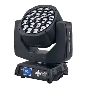 Roterende Kleur Dj 19X15W Bee Eye 4in1 Rgbw Led Zoom Moving Head Light Met Touch Screen