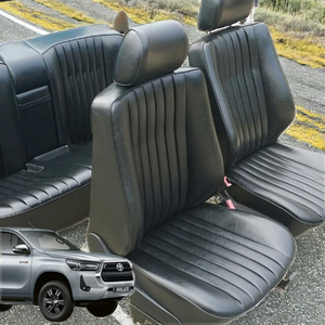 Fundas de Asiento Delanteras de Cuero Impermeables para Auris Land Cruiser 100 Avensis C-HR, Transpirables, para Todas las Estaciones, Juego Completo - Product Image 2