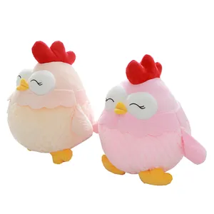 2022 Custom Design Soft Anime Plush Toy 16'' Farm Animal Stuffed Animals Stuffed Chick Farm Animal Toy Plush Cock For Decoration