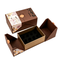 Boîte cadeau rigide personnalisée, emballage de luxe, boîte pliante avec revêtement UV spot, boîte en carton, boîte en papier, gaufrage, rose éternelle