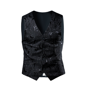 <span class=keywords><strong>Gilet</strong></span> de mariage pour <span class=keywords><strong>homme</strong></span> en jacquard floral respirant décontracté personnalisé de dernière génération OEM - Product Image 2