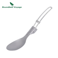 Ensemble de vaisselle en titane télescopique pliant extérieur Portable costume pour Camping pique-nique-cuillère fourchette uniquement ustensiles de cuisine en titane pur