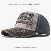 Topi Baseball 6 Panel Gaya Amerika 100% Katun, Bordir Huruf 1962, Desain Warna-Blok, Pinggiran Kaku yang Dapat Disesuaikan