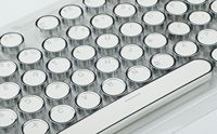 104 Keys Pudding Round Keycaps Double Color Injection Electroplating Punk Keycaps for Keyboard