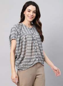 Haut élégant pour femmes, haut de bureau et de tous les jours, haut confortable et tendance pour femmes occidentales, en vente au prix du fournisseur - Product Image 3