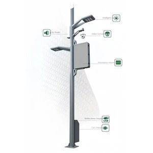 City Park Outdoor Waterproof Ip65 Smart Pole Lamp Surveillance de l'environnement Wifi 100w En Acier Inoxydable Led Street Light - Product Image 4