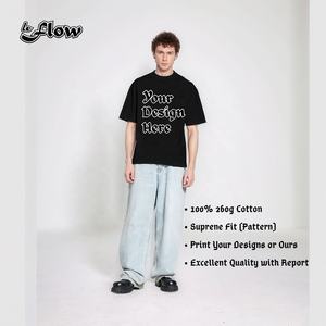 T-Shirt Vintage in cotone pesante rapida personalizzazione semplice T-Shirt da uomo Vintage design cotone T-Shirt con stampa personalizzata <span class=keywords><strong>Neo</strong></span>-grunge - Product Image 3