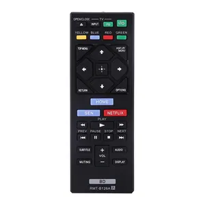 Controle remoto substituto compatível com sony, disco blu-ray dvd player, RMT-B126A