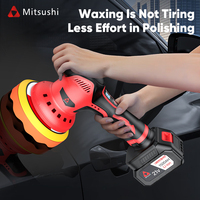 Polisseuse de voiture Mitsushi à double action 15 mm, polisseuse électrique à double action pour voiture