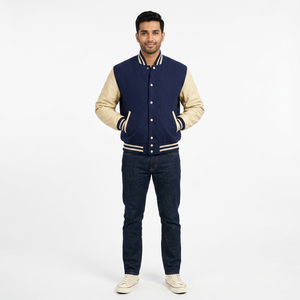 New Varisty <b>Jacket</b> for <b>Men</b> and Streetwear <b>Long</b> Sleeve for Wool Letterman Varsity CollegeBaseballjacket for <b>men</b> - Product Image 1
