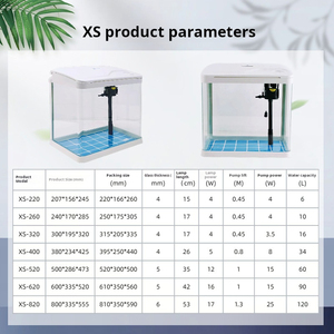 <span class=keywords><strong>Acquario</strong></span> Rettangolare in Vetro LED <span class=keywords><strong>da</strong></span> 18L con Filtro Automatico per <span class=keywords><strong>Pesci</strong></span> Rossi e Tropicali, Vasca <span class=keywords><strong>da</strong></span> Scrivania per Ufficio, Vendita all'Ingrosso OEM - Product Image 3