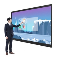 AOOWHAO OEM ODM Écran tactile interactif intelligent 55''-110'' pouces 1080p haute définition 20/40 points Android Windows pour tableau blanc