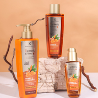 Shampooing et après-shampoing au curcuma bio pour adultes, formule au gingembre, crème nourrissante réparatrice pour cheveux abîmés, marque privée OEM