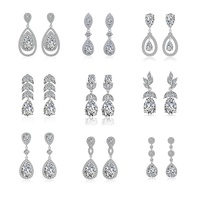 RAKOL EP2218 Neuestes Design von Zirkonia Ohrringe Großhandel Damen Silber Braut Diamant Ohrringe EP2218