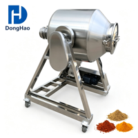 Mélangeur à tambour rotatif automatique en acier inoxydable 304 de qualité alimentaire pour épices, herbes et poudres sèches, avec boîte de vitesses à roulement, directement de l'usine