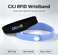 Individuelles Logo 13,56MHz NFC Silikon-Armband Wasserdichtes Verstellbares HF RFID-Armband QR-Code Bargeldlose Zahlung Großhandel